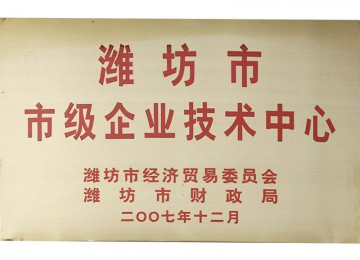 潍坊市市级企业技术中心